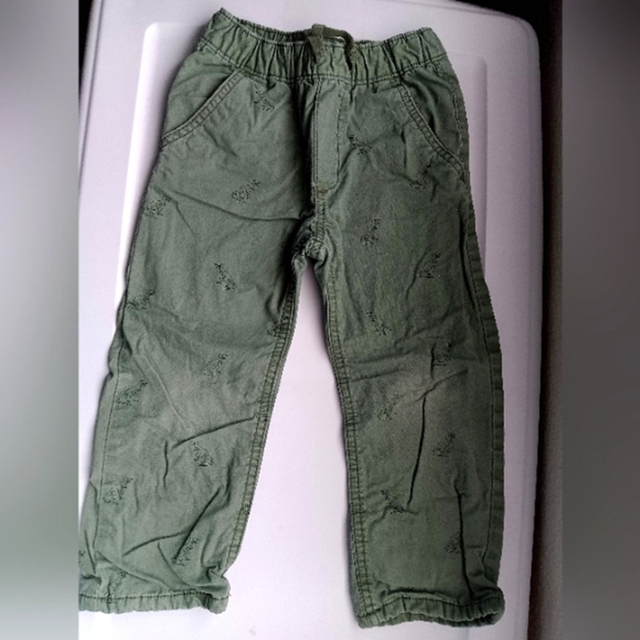 GAP Army Green Dinosaur Drawstring Chinos - Picture 1 of 2